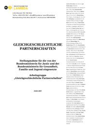 Gleichgeschlechtliche Partnerschaften - Rechtskomitee Lambda