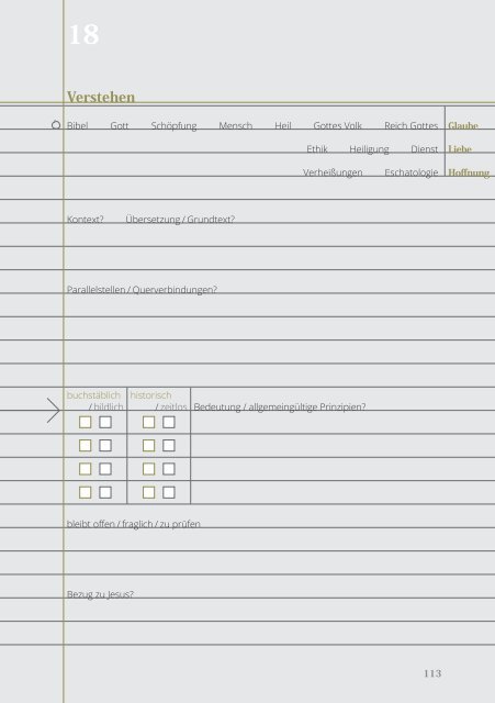 Bibelnotizen mit System