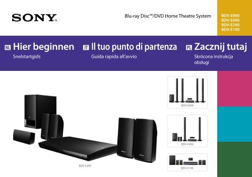 Sony BDV-E490 - BDV-E490 Guida di configurazione rapid