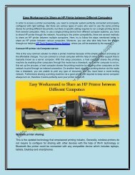 Easy Workaround to Share an HP Printer between Different Computers