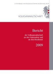 Bericht 2009 - Volksanwaltschaft