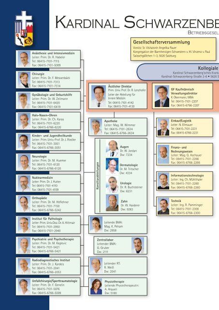 Geschäftsbericht 2007 - Kardinal Schwarzenberg'sches ...