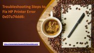 Troubleshooting Steps to Fix HP Printer Error Online