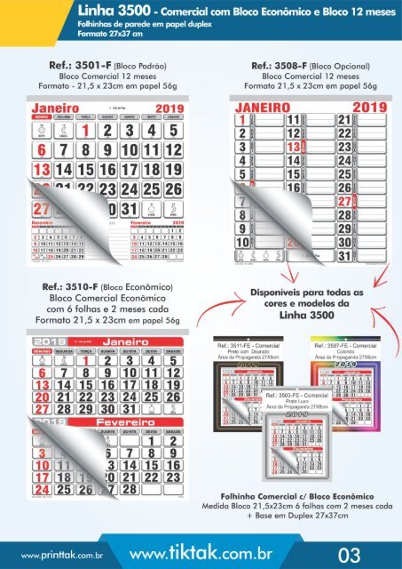 CATÁLOGO 2019 | TIKTAK - Indústria Gráfica