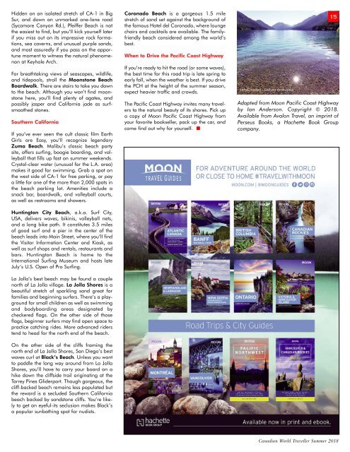 Canadian World Traveller Summer 2018 Issue