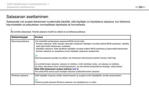 Sony VPCSB2J9E - VPCSB2J9E Mode d'emploi Finlandais