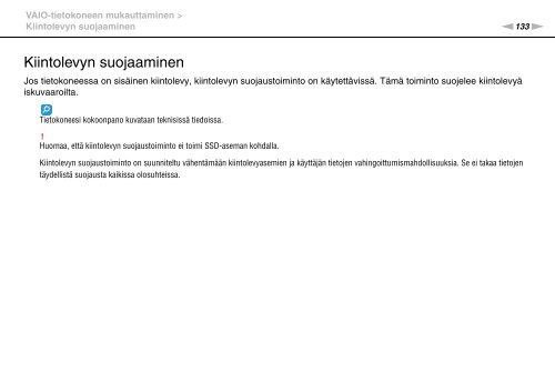 Sony VPCSB2J9E - VPCSB2J9E Mode d'emploi Finlandais