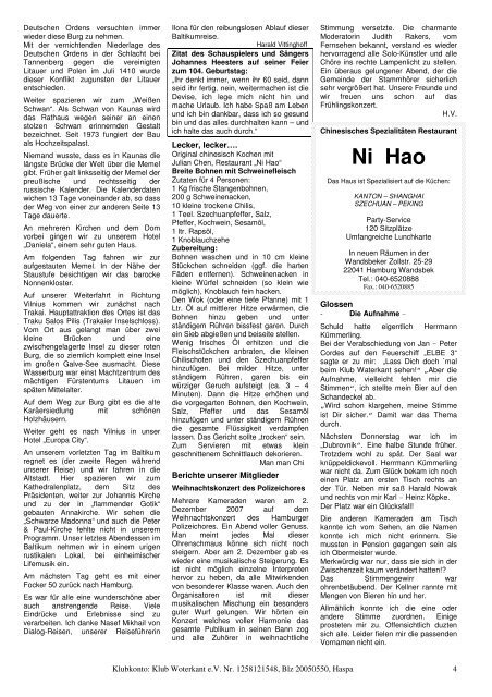 Klubzeitung März 2008 - Klub Woterkant