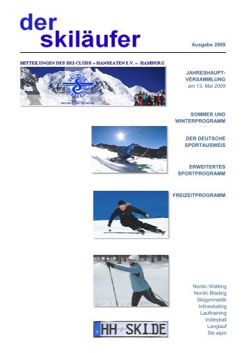 Ausgabe 2009 - Ski-Club - Hanseaten eV