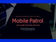 Mobile Patrols Services