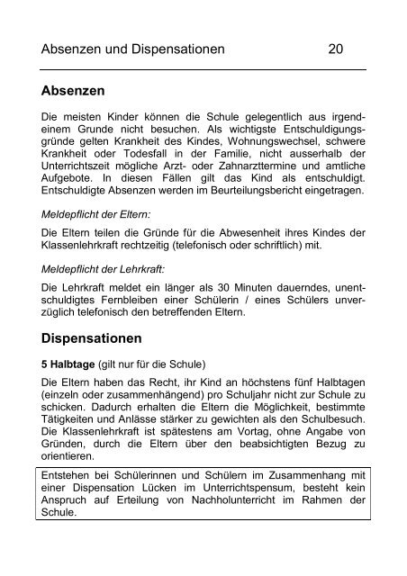Info zum Schulbetrieb_2006-2007ds.pdf - Wangen an der Aare
