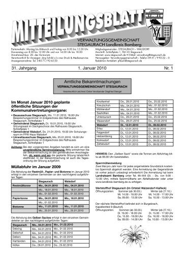 Januar 2010 - Verwaltungsgemeinschaft Stegaurach