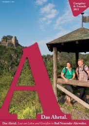 Gastgeberkatalog 2013 - Ahrtal-Tourismus Bad Neuenahr-Ahrweiler ...