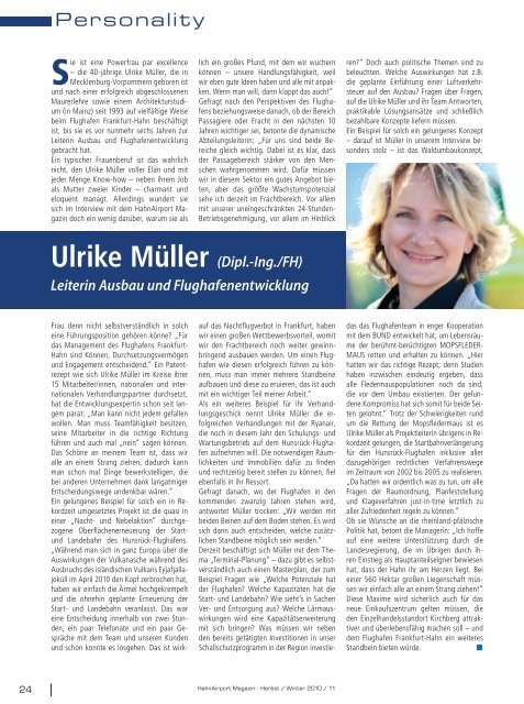 Exklusiv-Interview - HahnAirport Magazin