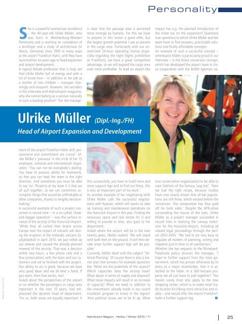 Exklusiv-Interview - HahnAirport Magazin