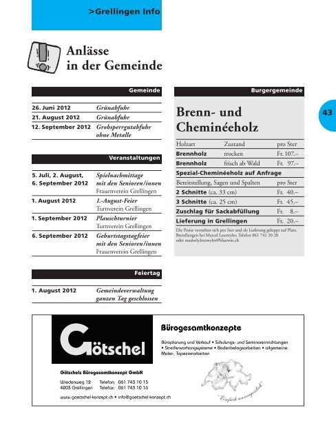 Einwohnergemeinde - Grellingen