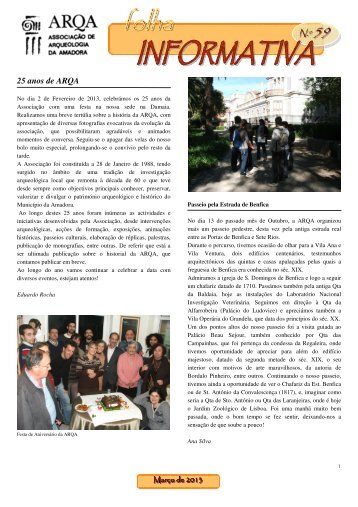ARQA - Folha Informativa nº 59