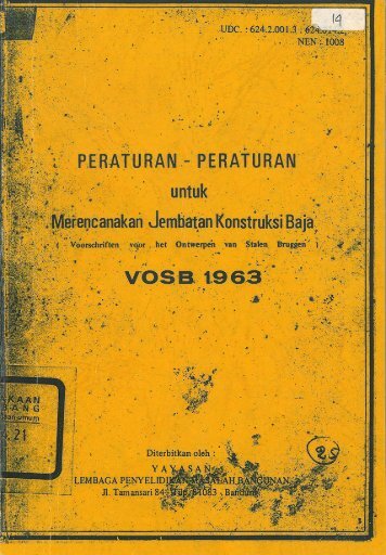 Peraturan-peraturan untuk Merencanakan Jembatan Konstruksi Baja