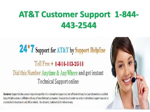 AT&amp;T Customer Support  1-844-443 (25-04)-PDF