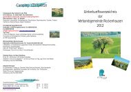 Camping - Verbandsgemeinde Rockenhausen