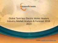 Global Tank less Electric Water Heaters Industry Market Analysis & Forecast 2018-2023