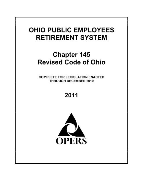 OHIO PUBLIC EMPLOYEES RETIREMENT SYSTEM ... - OPERS