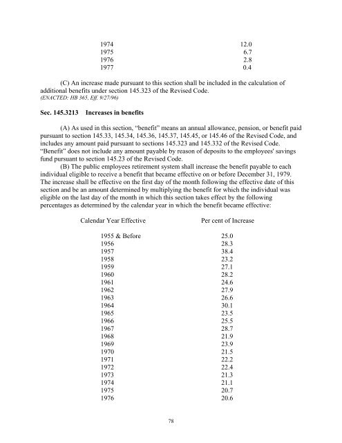 OHIO PUBLIC EMPLOYEES RETIREMENT SYSTEM ... - OPERS