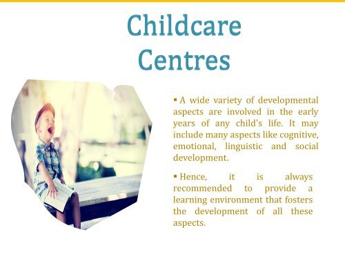 Top 3 Benefits of Childcare Centres - Matrix Early Learning