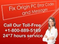 Fix Origin PC Error Codes and Messages  +1-800-311-6893 (Toll Free)