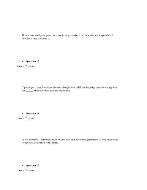 POL 110 U.S. Government Full Course 2018 Strayer