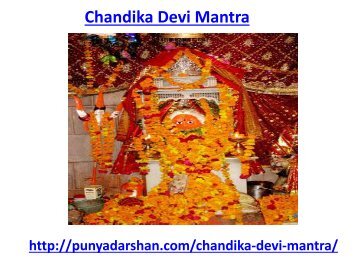 Chandika Devi Mantra