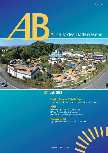 AB Archiv des Badewesens Juli 2018