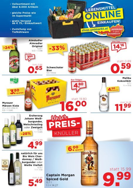 Unimarkt Flugblatt 27.06.-03.07.2018