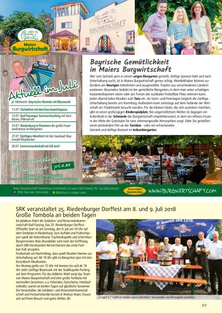 wasistlos Bad Füssing Magazin Juli 2018