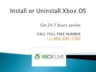 Install or Uninstall Xbox OS