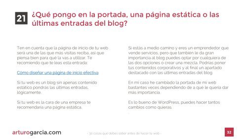 30 cosas que debes saber antes de hacer tu web