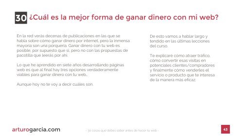 30 cosas que debes saber antes de hacer tu web