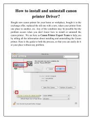 How to install and uninstall printers of canon
