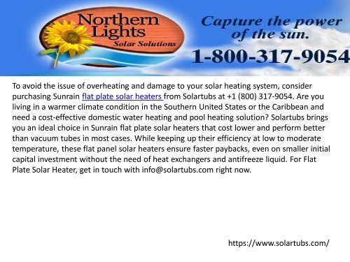 Best Flat Plate Solar Heater