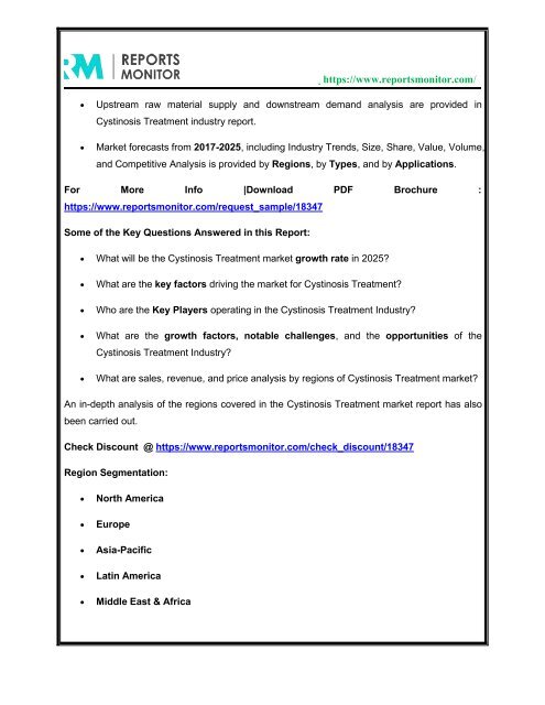 Global Cystinosis Treatment Industry Size, Share, Growth, Analysis & Market Demand