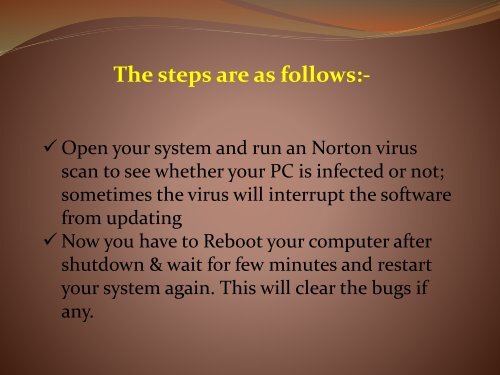 Are You Facing The Issue That Your Norton Is Not Updating?