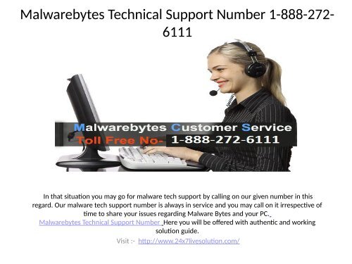 Malwarebytes Contact Number For Customer Service  1-888-272-6111