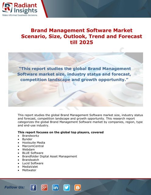 Brand Management Software Market