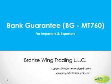 Bank Guarantee- BG