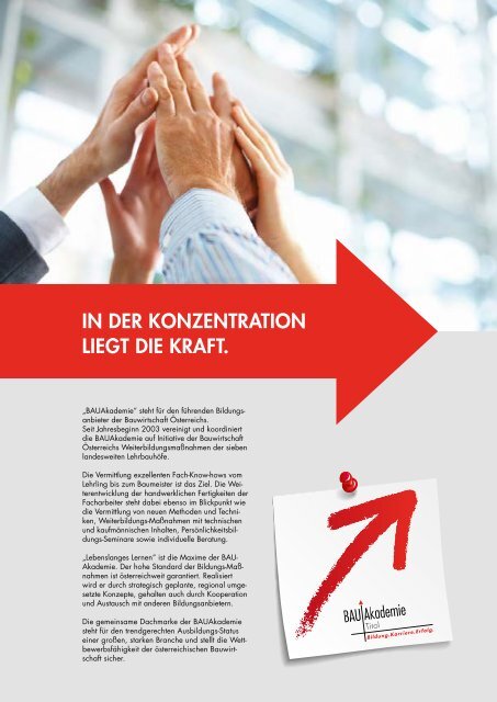 Bauakademie Tirol Kursprogramm 2019-20