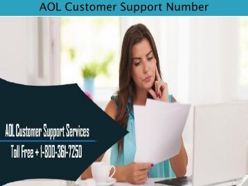  AOL Customer Support Number 1-800-361-7250
