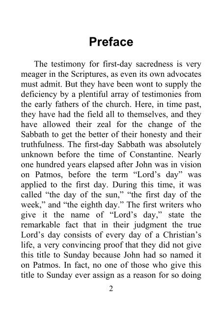 The Complete Testimony of the Fathers of the First Three Centuries Concerning the Sabbath and First Day - J. N. Andrews