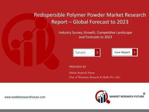 Redispersible Polymer Powder Market Pdf