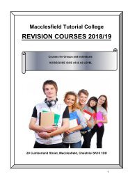 revision courses brochure 2018 19