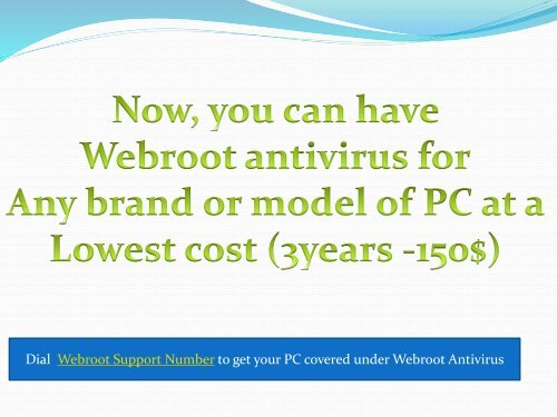 Webroot Support Number +1-844-874-7898